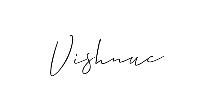 It looks lik you need a new signature style for name Vishnuc. Design unique handwritten (Allison_Script) signature with our free signature maker in just a few clicks. Vishnuc signature style 2 images and pictures png