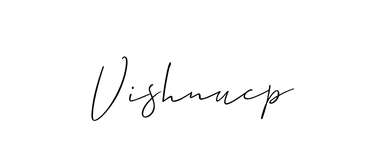 You can use this online signature creator to create a handwritten signature for the name Vishnucp. This is the best online autograph maker. Vishnucp signature style 2 images and pictures png