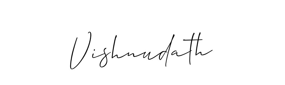 Make a beautiful signature design for name Vishnudath. Use this online signature maker to create a handwritten signature for free. Vishnudath signature style 2 images and pictures png