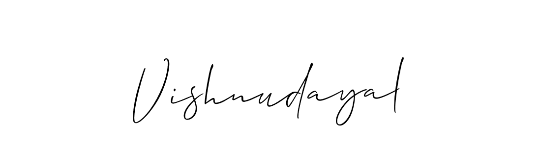 Also we have Vishnudayal name is the best signature style. Create professional handwritten signature collection using Allison_Script autograph style. Vishnudayal signature style 2 images and pictures png