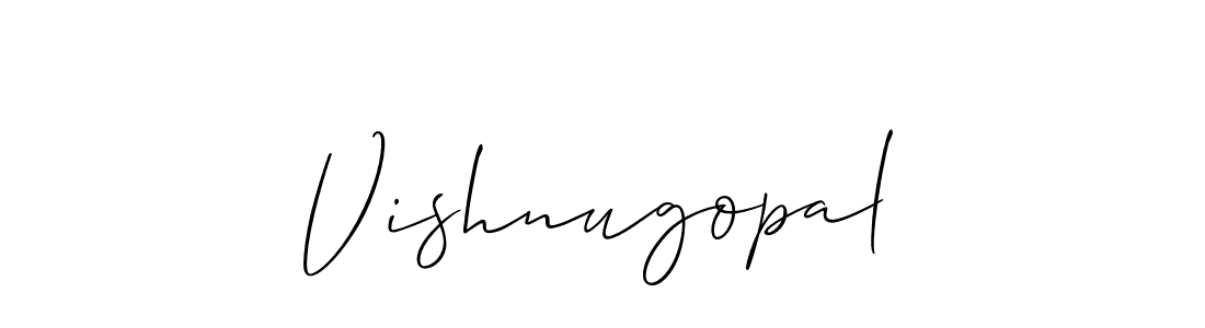 Similarly Allison_Script is the best handwritten signature design. Signature creator online .You can use it as an online autograph creator for name Vishnugopal. Vishnugopal signature style 2 images and pictures png