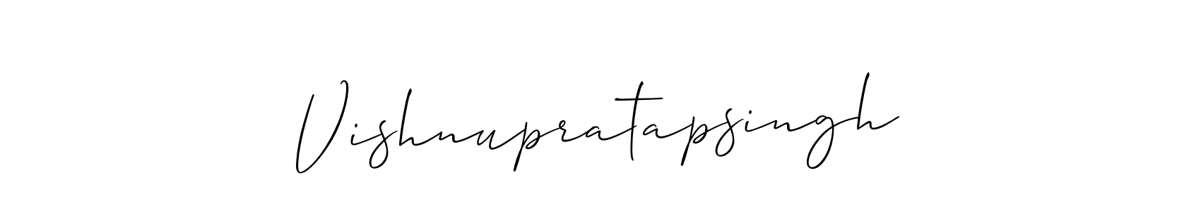 It looks lik you need a new signature style for name Vishnupratapsingh. Design unique handwritten (Allison_Script) signature with our free signature maker in just a few clicks. Vishnupratapsingh signature style 2 images and pictures png