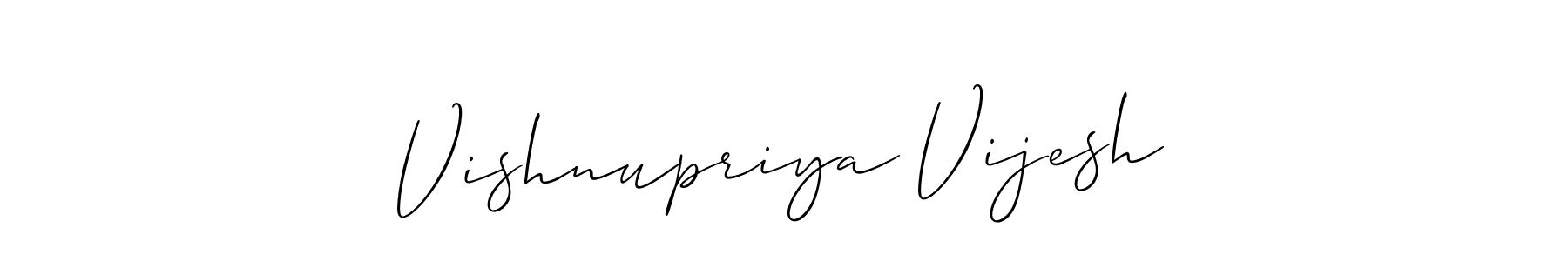 Make a beautiful signature design for name Vishnupriya Vijesh. Use this online signature maker to create a handwritten signature for free. Vishnupriya Vijesh signature style 2 images and pictures png