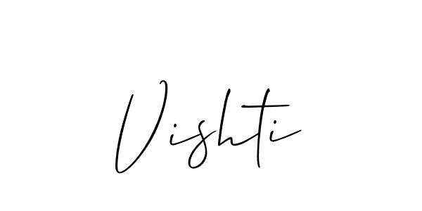 Vishti stylish signature style. Best Handwritten Sign (Allison_Script) for my name. Handwritten Signature Collection Ideas for my name Vishti. Vishti signature style 2 images and pictures png