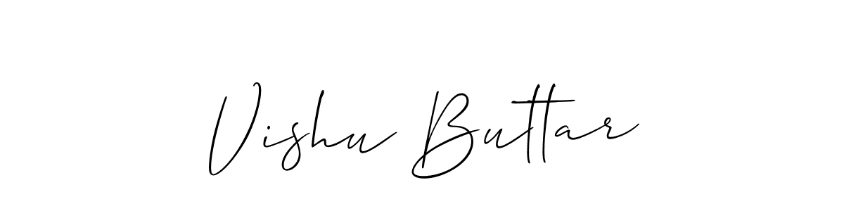Here are the top 10 professional signature styles for the name Vishu Buttar. These are the best autograph styles you can use for your name. Vishu Buttar signature style 2 images and pictures png