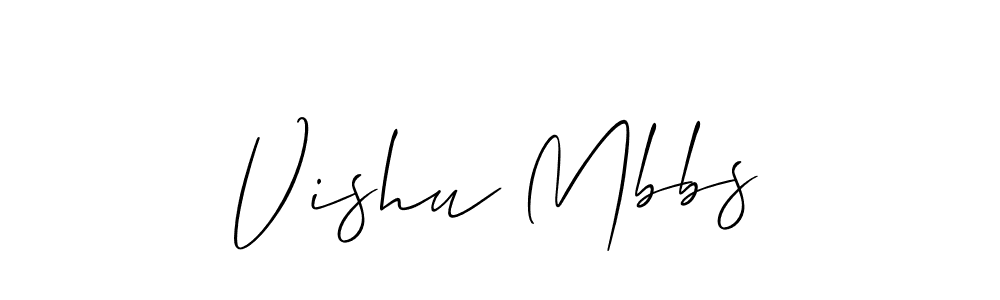 You should practise on your own different ways (Allison_Script) to write your name (Vishu Mbbs) in signature. don't let someone else do it for you. Vishu Mbbs signature style 2 images and pictures png