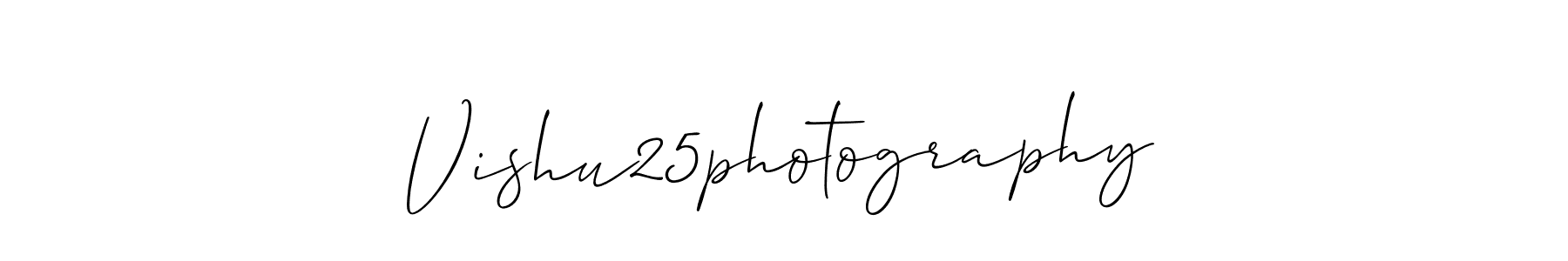 The best way (Allison_Script) to make a short signature is to pick only two or three words in your name. The name Vishu25photography include a total of six letters. For converting this name. Vishu25photography signature style 2 images and pictures png