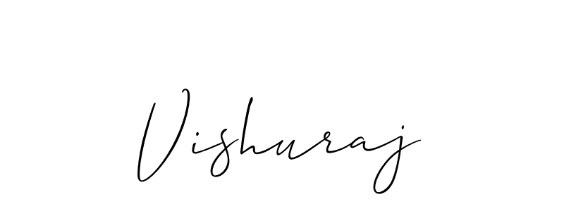 How to make Vishuraj name signature. Use Allison_Script style for creating short signs online. This is the latest handwritten sign. Vishuraj signature style 2 images and pictures png