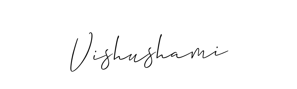 Vishushami stylish signature style. Best Handwritten Sign (Allison_Script) for my name. Handwritten Signature Collection Ideas for my name Vishushami. Vishushami signature style 2 images and pictures png