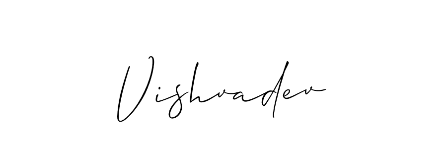 Similarly Allison_Script is the best handwritten signature design. Signature creator online .You can use it as an online autograph creator for name Vishvadev. Vishvadev signature style 2 images and pictures png