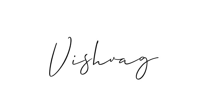 How to Draw Vishvag signature style? Allison_Script is a latest design signature styles for name Vishvag. Vishvag signature style 2 images and pictures png