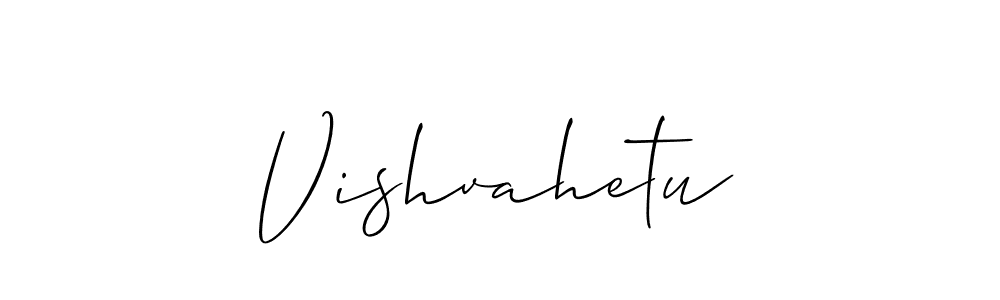 Also we have Vishvahetu name is the best signature style. Create professional handwritten signature collection using Allison_Script autograph style. Vishvahetu signature style 2 images and pictures png