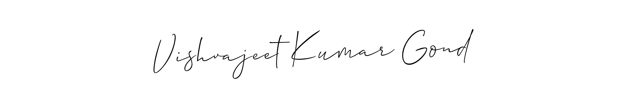 Similarly Allison_Script is the best handwritten signature design. Signature creator online .You can use it as an online autograph creator for name Vishvajeet Kumar Gond. Vishvajeet Kumar Gond signature style 2 images and pictures png