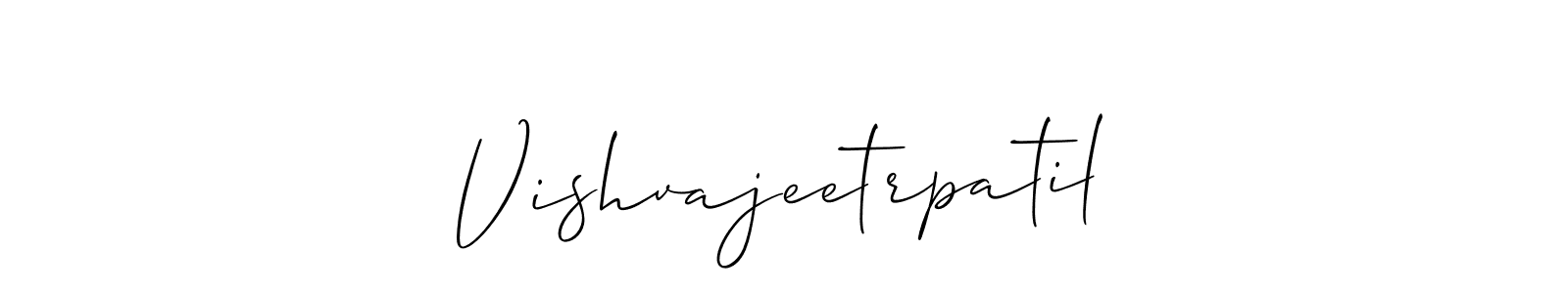 Create a beautiful signature design for name Vishvajeetrpatil. With this signature (Allison_Script) fonts, you can make a handwritten signature for free. Vishvajeetrpatil signature style 2 images and pictures png