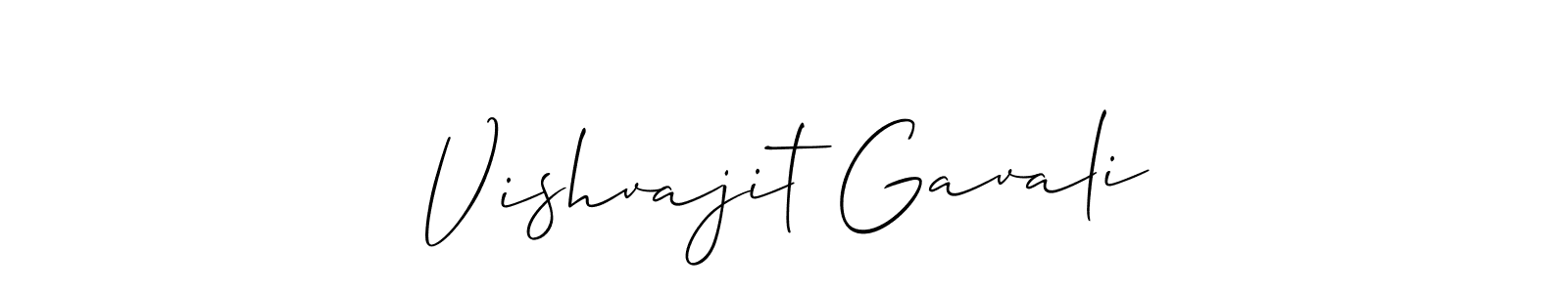 Make a beautiful signature design for name Vishvajit Gavali. Use this online signature maker to create a handwritten signature for free. Vishvajit Gavali signature style 2 images and pictures png