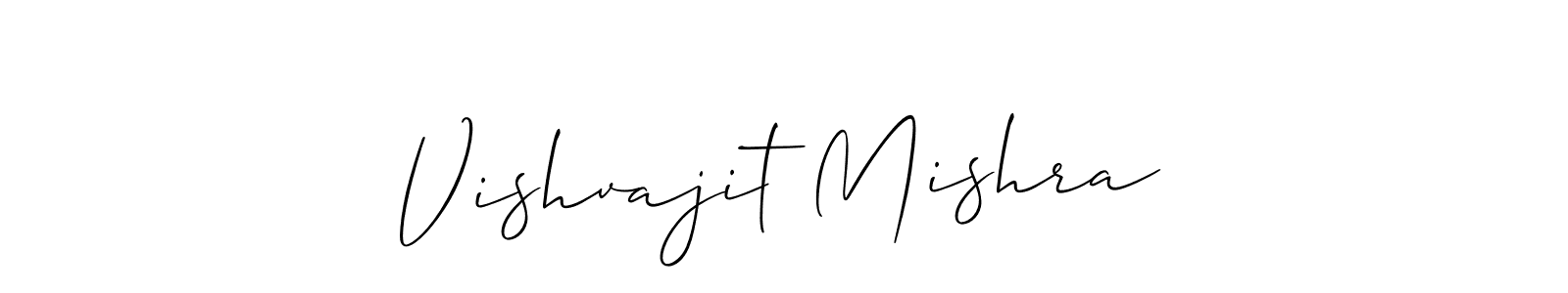 Also we have Vishvajit Mishra name is the best signature style. Create professional handwritten signature collection using Allison_Script autograph style. Vishvajit Mishra signature style 2 images and pictures png