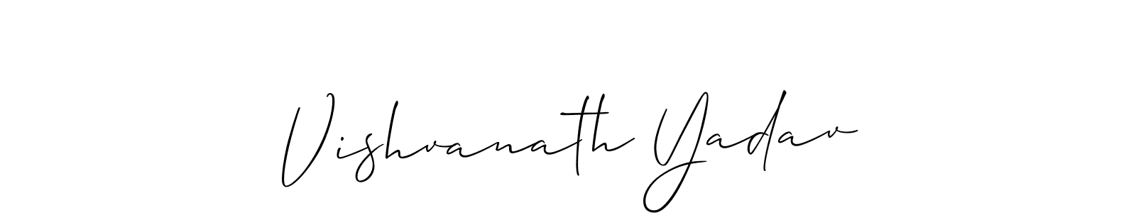 Similarly Allison_Script is the best handwritten signature design. Signature creator online .You can use it as an online autograph creator for name Vishvanath Yadav. Vishvanath Yadav signature style 2 images and pictures png