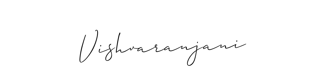 Create a beautiful signature design for name Vishvaranjani. With this signature (Allison_Script) fonts, you can make a handwritten signature for free. Vishvaranjani signature style 2 images and pictures png