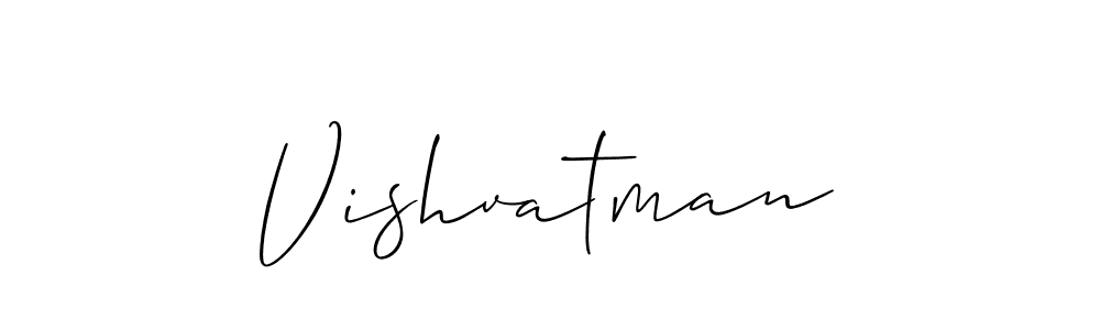 Use a signature maker to create a handwritten signature online. With this signature software, you can design (Allison_Script) your own signature for name Vishvatman. Vishvatman signature style 2 images and pictures png