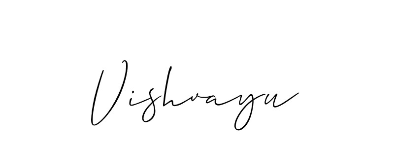 You can use this online signature creator to create a handwritten signature for the name Vishvayu. This is the best online autograph maker. Vishvayu signature style 2 images and pictures png