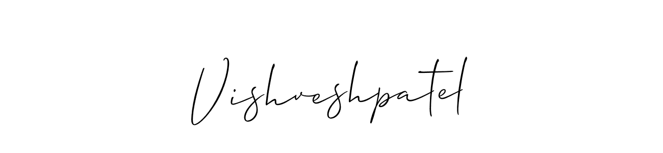 Make a short Vishveshpatel signature style. Manage your documents anywhere anytime using Allison_Script. Create and add eSignatures, submit forms, share and send files easily. Vishveshpatel signature style 2 images and pictures png