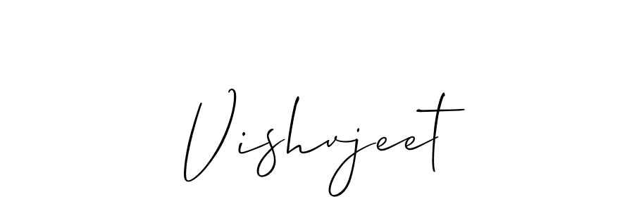 Also You can easily find your signature by using the search form. We will create Vishvjeet name handwritten signature images for you free of cost using Allison_Script sign style. Vishvjeet signature style 2 images and pictures png