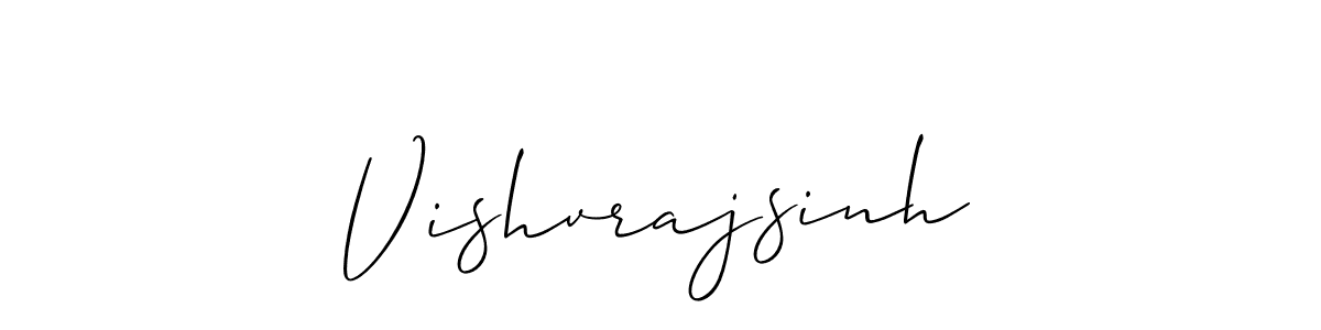 if you are searching for the best signature style for your name Vishvrajsinh. so please give up your signature search. here we have designed multiple signature styles  using Allison_Script. Vishvrajsinh signature style 2 images and pictures png