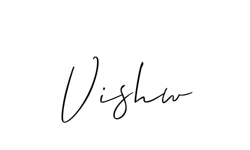 Also You can easily find your signature by using the search form. We will create Vishw name handwritten signature images for you free of cost using Allison_Script sign style. Vishw signature style 2 images and pictures png