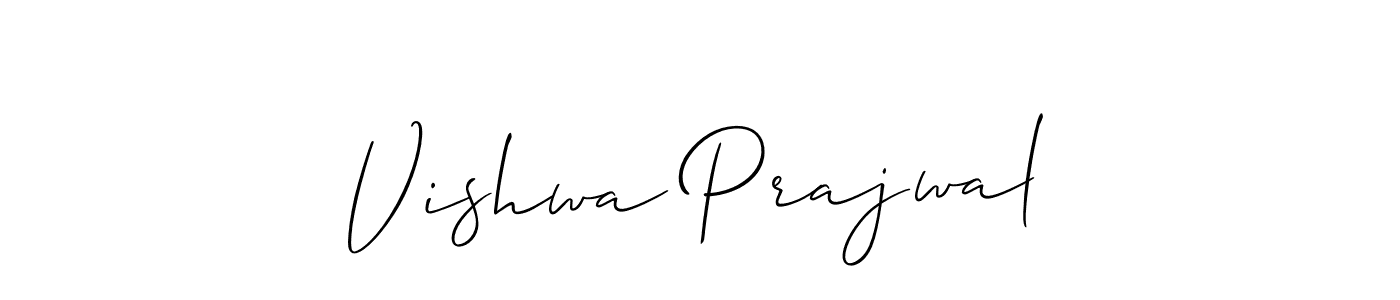 Use a signature maker to create a handwritten signature online. With this signature software, you can design (Allison_Script) your own signature for name Vishwa Prajwal. Vishwa Prajwal signature style 2 images and pictures png