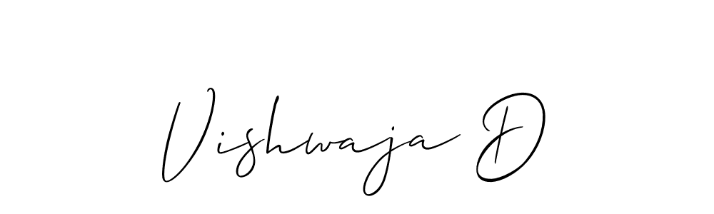 It looks lik you need a new signature style for name Vishwaja D. Design unique handwritten (Allison_Script) signature with our free signature maker in just a few clicks. Vishwaja D signature style 2 images and pictures png