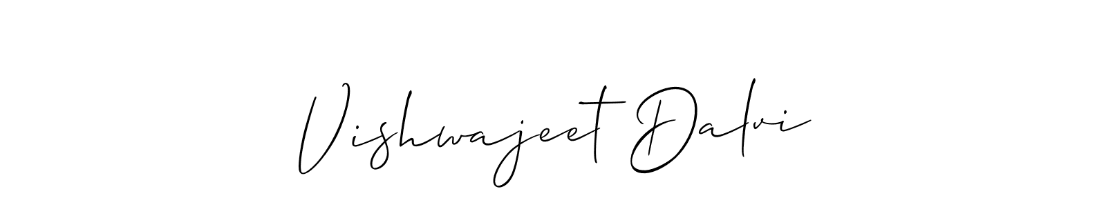 Make a short Vishwajeet Dalvi signature style. Manage your documents anywhere anytime using Allison_Script. Create and add eSignatures, submit forms, share and send files easily. Vishwajeet Dalvi signature style 2 images and pictures png