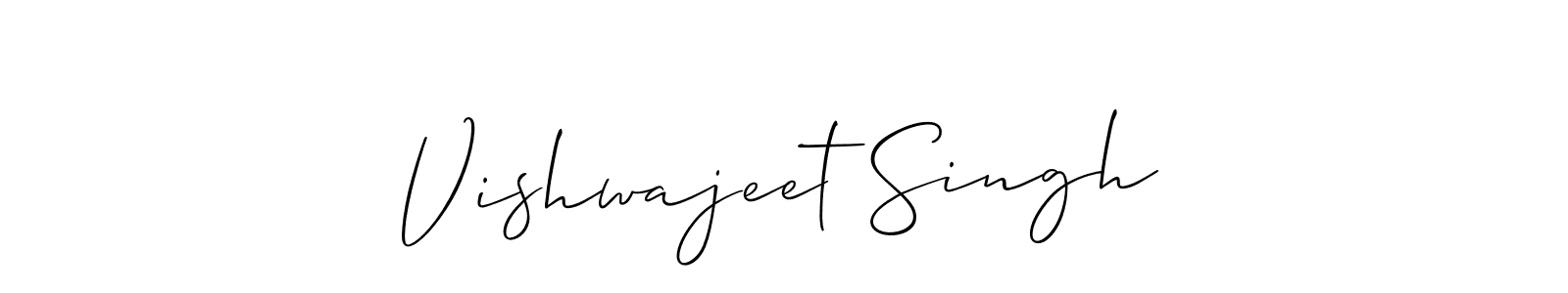 It looks lik you need a new signature style for name Vishwajeet Singh. Design unique handwritten (Allison_Script) signature with our free signature maker in just a few clicks. Vishwajeet Singh signature style 2 images and pictures png