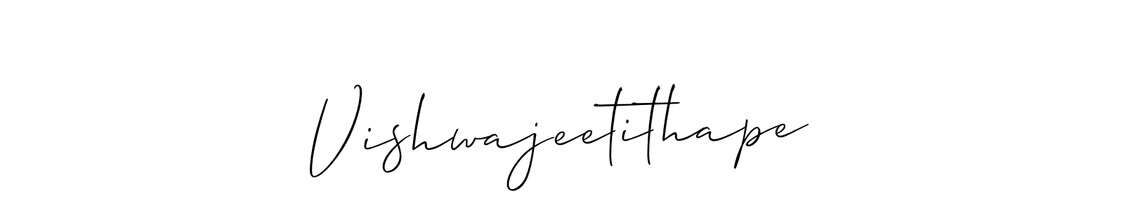 Design your own signature with our free online signature maker. With this signature software, you can create a handwritten (Allison_Script) signature for name Vishwajeetithape. Vishwajeetithape signature style 2 images and pictures png