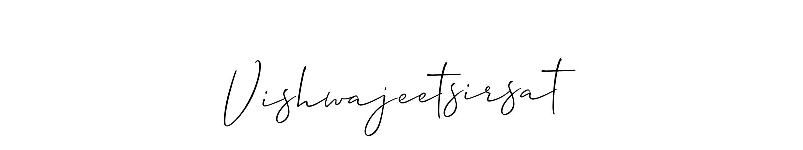 Here are the top 10 professional signature styles for the name Vishwajeetsirsat. These are the best autograph styles you can use for your name. Vishwajeetsirsat signature style 2 images and pictures png