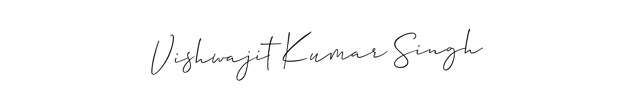 Similarly Allison_Script is the best handwritten signature design. Signature creator online .You can use it as an online autograph creator for name Vishwajit Kumar Singh. Vishwajit Kumar Singh signature style 2 images and pictures png