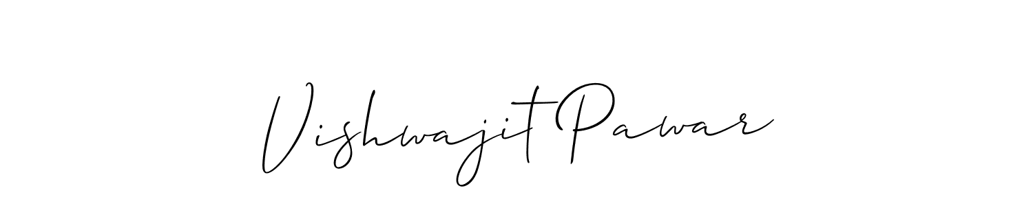 It looks lik you need a new signature style for name Vishwajit Pawar. Design unique handwritten (Allison_Script) signature with our free signature maker in just a few clicks. Vishwajit Pawar signature style 2 images and pictures png