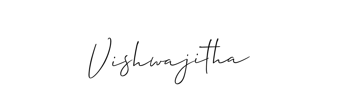 How to make Vishwajitha signature? Allison_Script is a professional autograph style. Create handwritten signature for Vishwajitha name. Vishwajitha signature style 2 images and pictures png