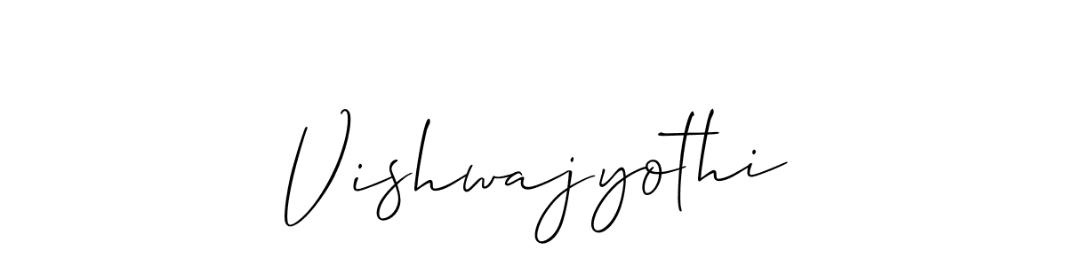 Also we have Vishwajyothi name is the best signature style. Create professional handwritten signature collection using Allison_Script autograph style. Vishwajyothi signature style 2 images and pictures png