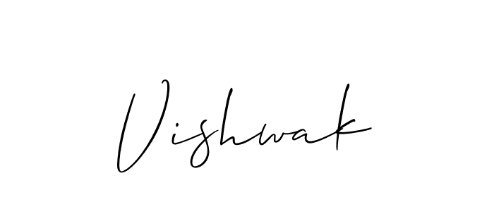 How to make Vishwak name signature. Use Allison_Script style for creating short signs online. This is the latest handwritten sign. Vishwak signature style 2 images and pictures png