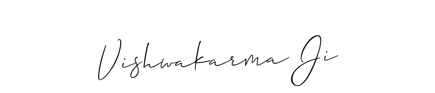 How to make Vishwakarma Ji name signature. Use Allison_Script style for creating short signs online. This is the latest handwritten sign. Vishwakarma Ji signature style 2 images and pictures png