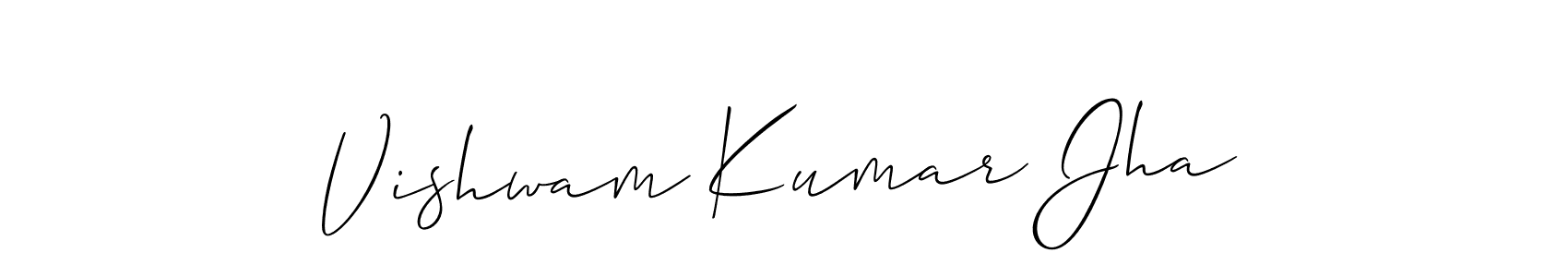 See photos of Vishwam Kumar Jha official signature by Spectra . Check more albums & portfolios. Read reviews & check more about Allison_Script font. Vishwam Kumar Jha signature style 2 images and pictures png