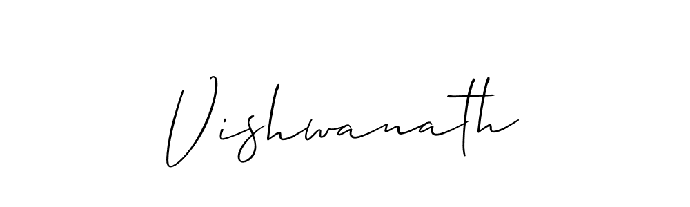 Use a signature maker to create a handwritten signature online. With this signature software, you can design (Allison_Script) your own signature for name Vishwanath. Vishwanath signature style 2 images and pictures png