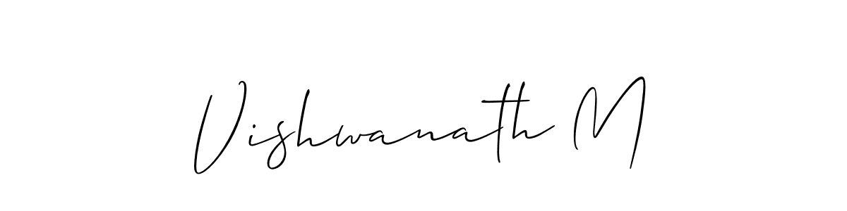 Vishwanath M stylish signature style. Best Handwritten Sign (Allison_Script) for my name. Handwritten Signature Collection Ideas for my name Vishwanath M. Vishwanath M signature style 2 images and pictures png