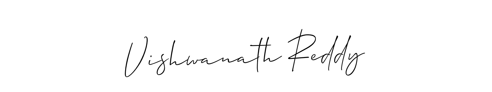 Design your own signature with our free online signature maker. With this signature software, you can create a handwritten (Allison_Script) signature for name Vishwanath Reddy. Vishwanath Reddy signature style 2 images and pictures png