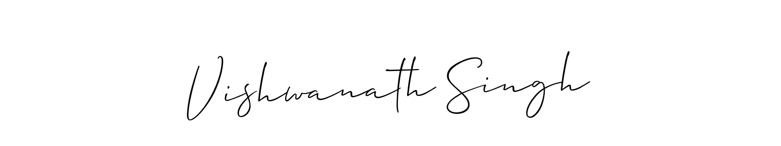 This is the best signature style for the Vishwanath Singh name. Also you like these signature font (Allison_Script). Mix name signature. Vishwanath Singh signature style 2 images and pictures png