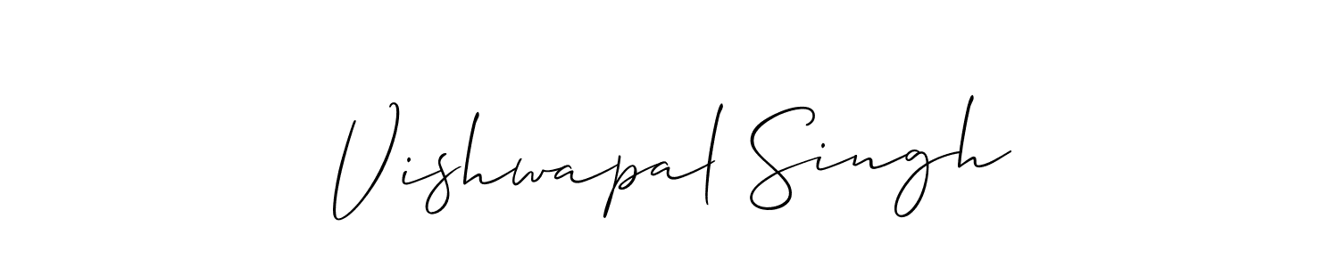 This is the best signature style for the Vishwapal Singh name. Also you like these signature font (Allison_Script). Mix name signature. Vishwapal Singh signature style 2 images and pictures png
