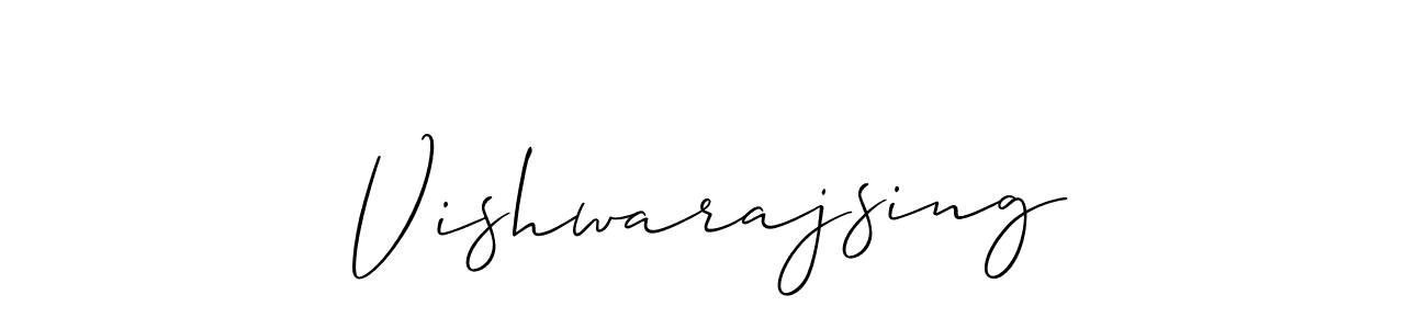 Make a beautiful signature design for name Vishwarajsing. With this signature (Allison_Script) style, you can create a handwritten signature for free. Vishwarajsing signature style 2 images and pictures png