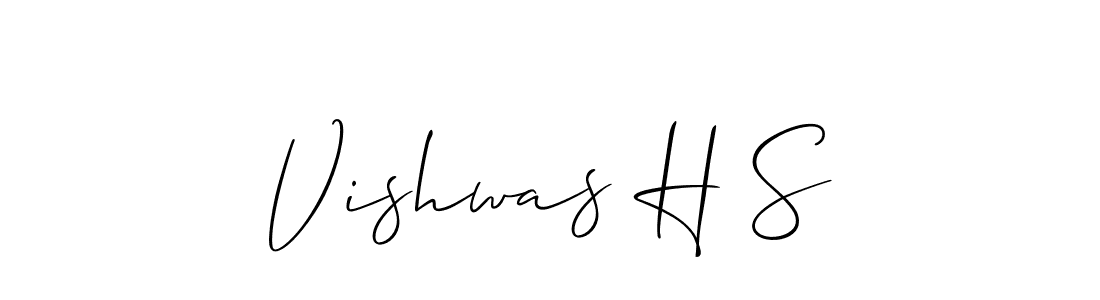 You can use this online signature creator to create a handwritten signature for the name Vishwas H S. This is the best online autograph maker. Vishwas H S signature style 2 images and pictures png