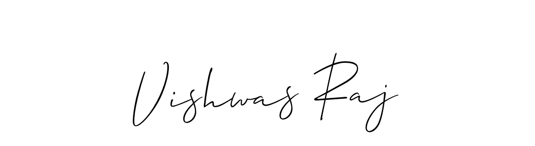 Make a beautiful signature design for name Vishwas Raj. With this signature (Allison_Script) style, you can create a handwritten signature for free. Vishwas Raj signature style 2 images and pictures png
