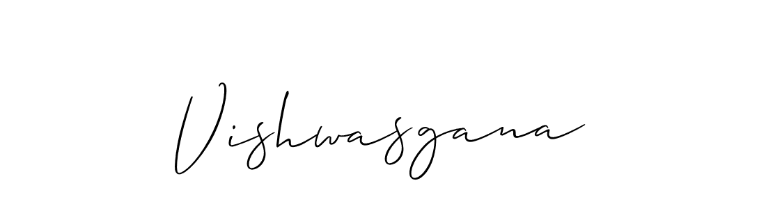 if you are searching for the best signature style for your name Vishwasgana. so please give up your signature search. here we have designed multiple signature styles  using Allison_Script. Vishwasgana signature style 2 images and pictures png